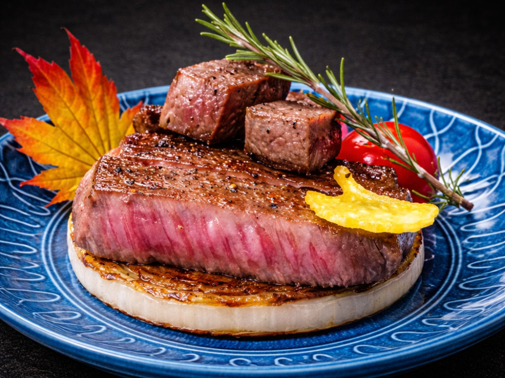 千屋牛藻塩焼き